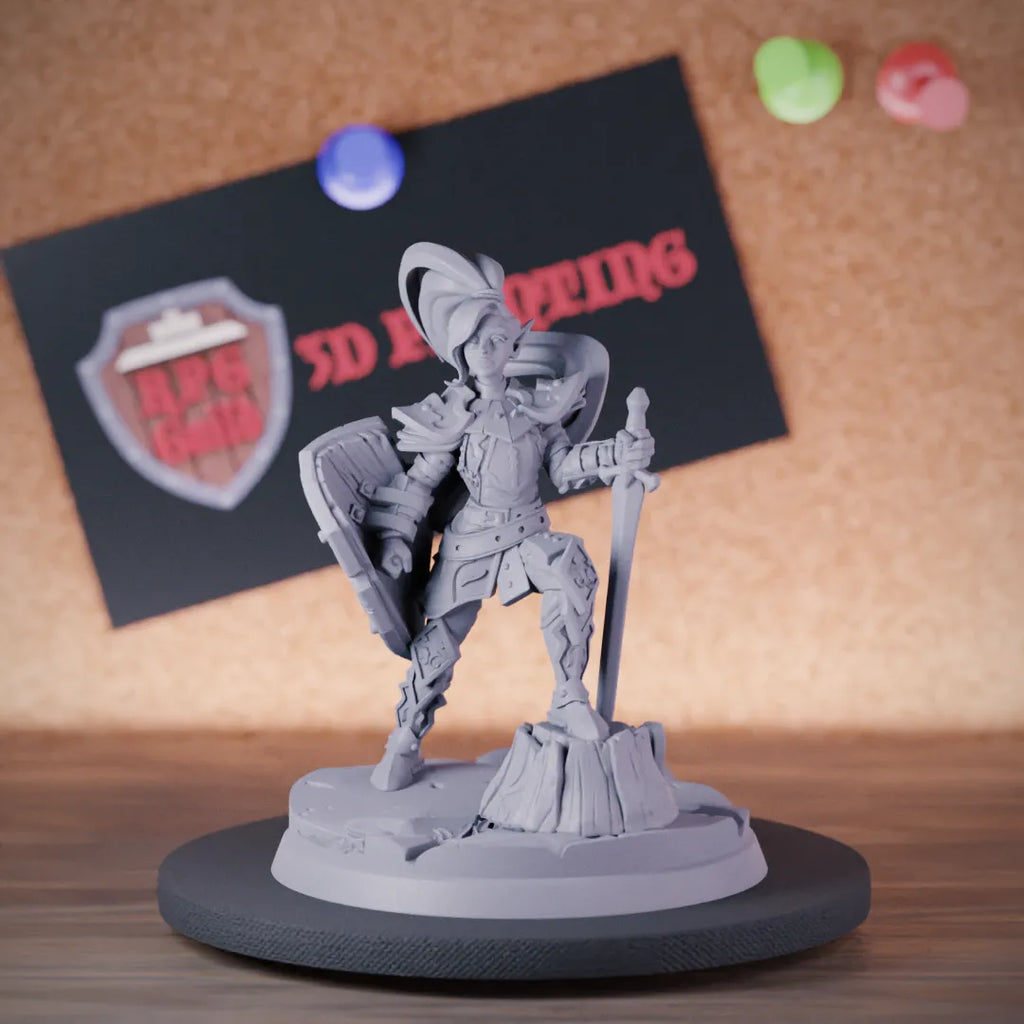 Elf 5e | DnD Fighter Female Warrior Miniature