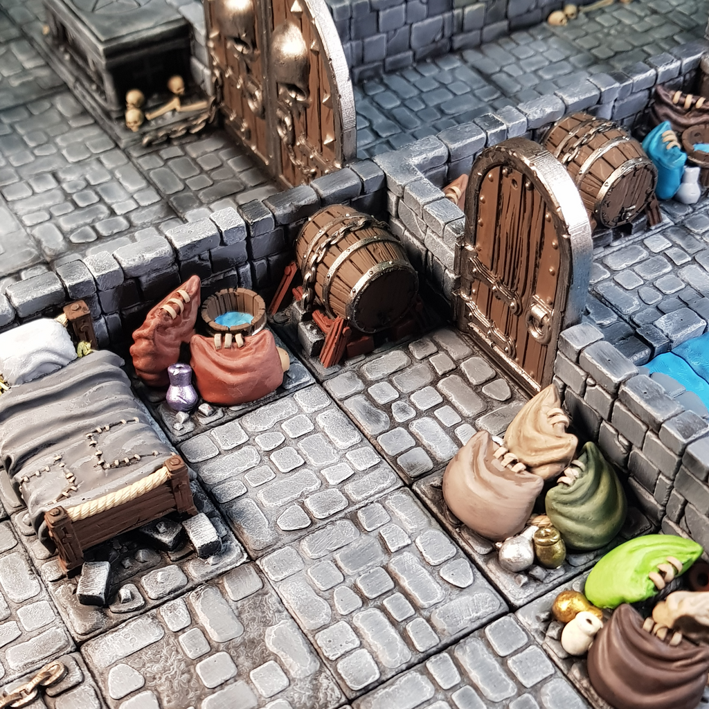 DnD Terrain | Modular Bandit Hideout Dungeon Set