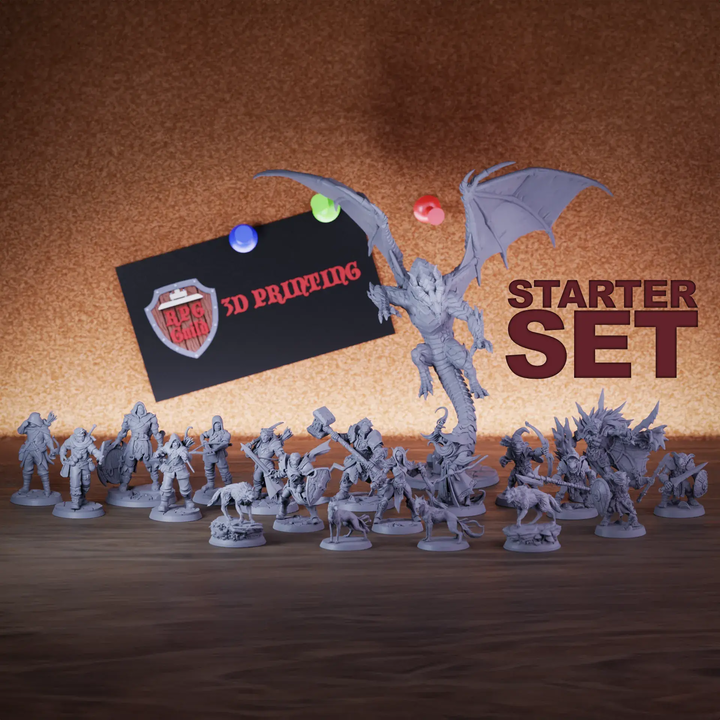 DnD 5e Starter Set | DM Essentials | 20 Miniatures