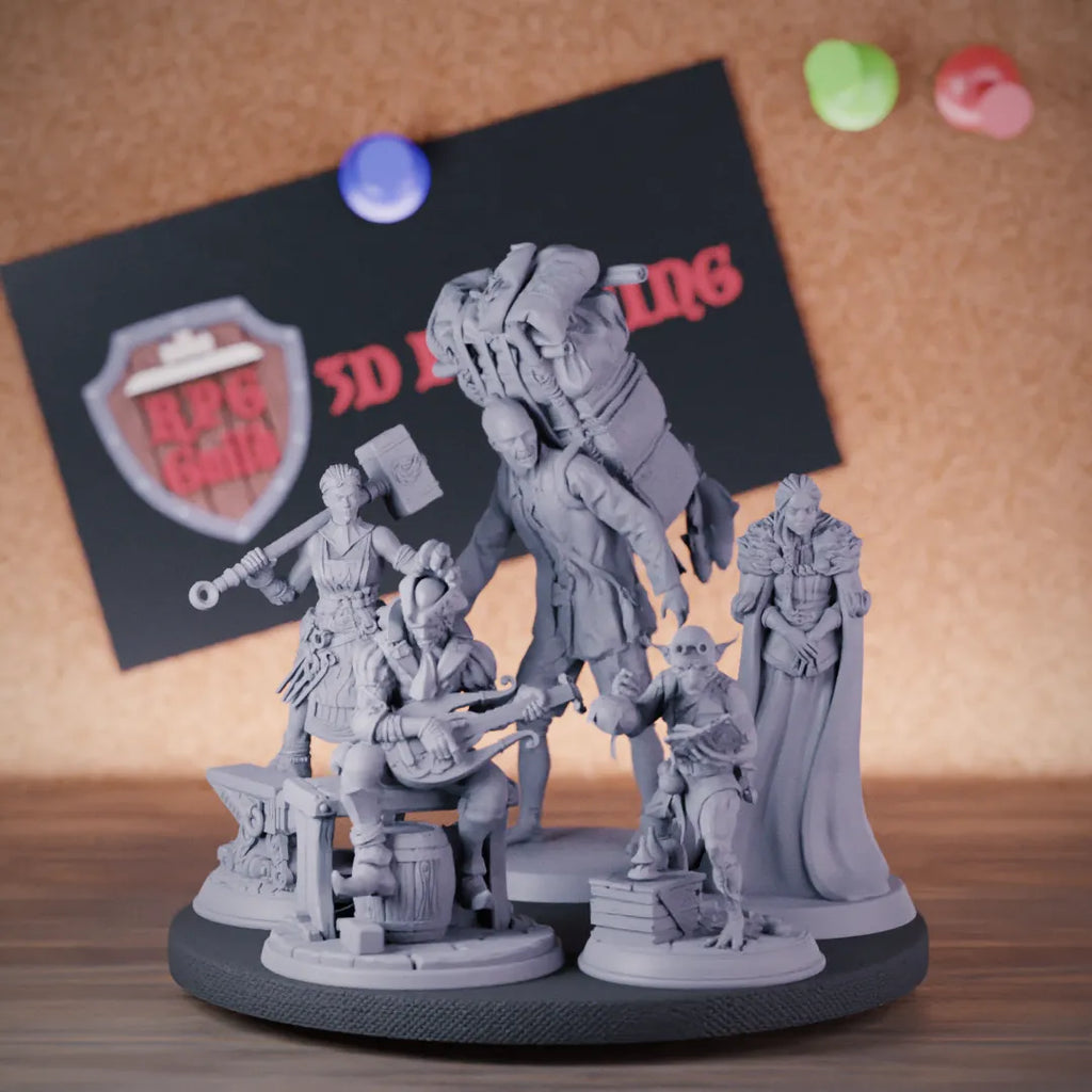 NPC Set 5e | DnD Set of 5 Miniatures