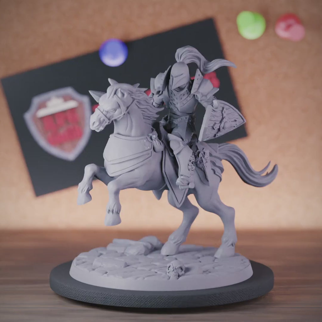 Knight 5e | DnD Knight Human Mounted Miniature