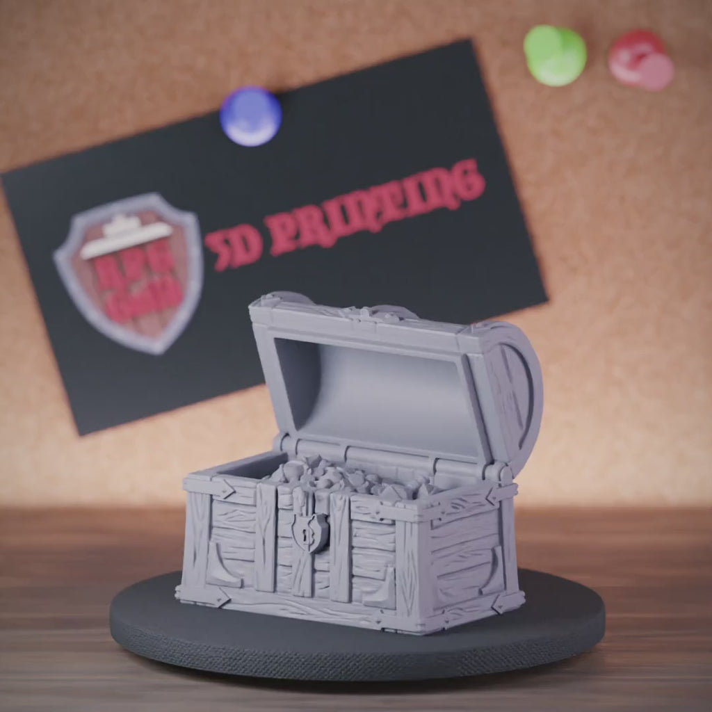 Terrain 5e | DnD Terrain Gold Chest Miniature
