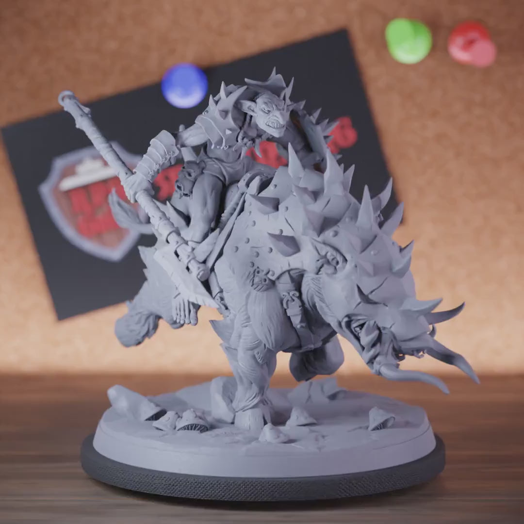 Hobgoblin 5e | DnD Hobgoblin Warrior Rider Spear Miniature