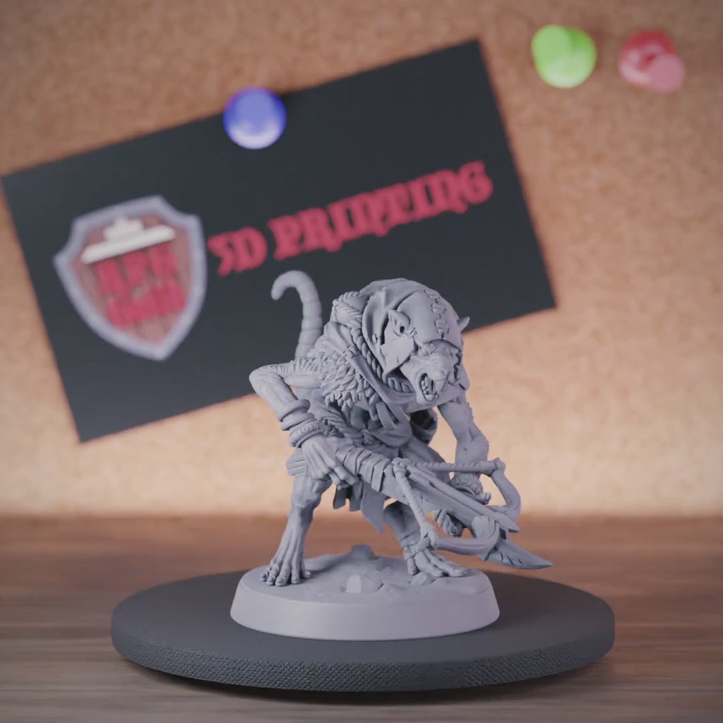 Rattenmenschen 5e | DnD Rattenmenschen Skaven Armbrust Waldläufer Miniatur 