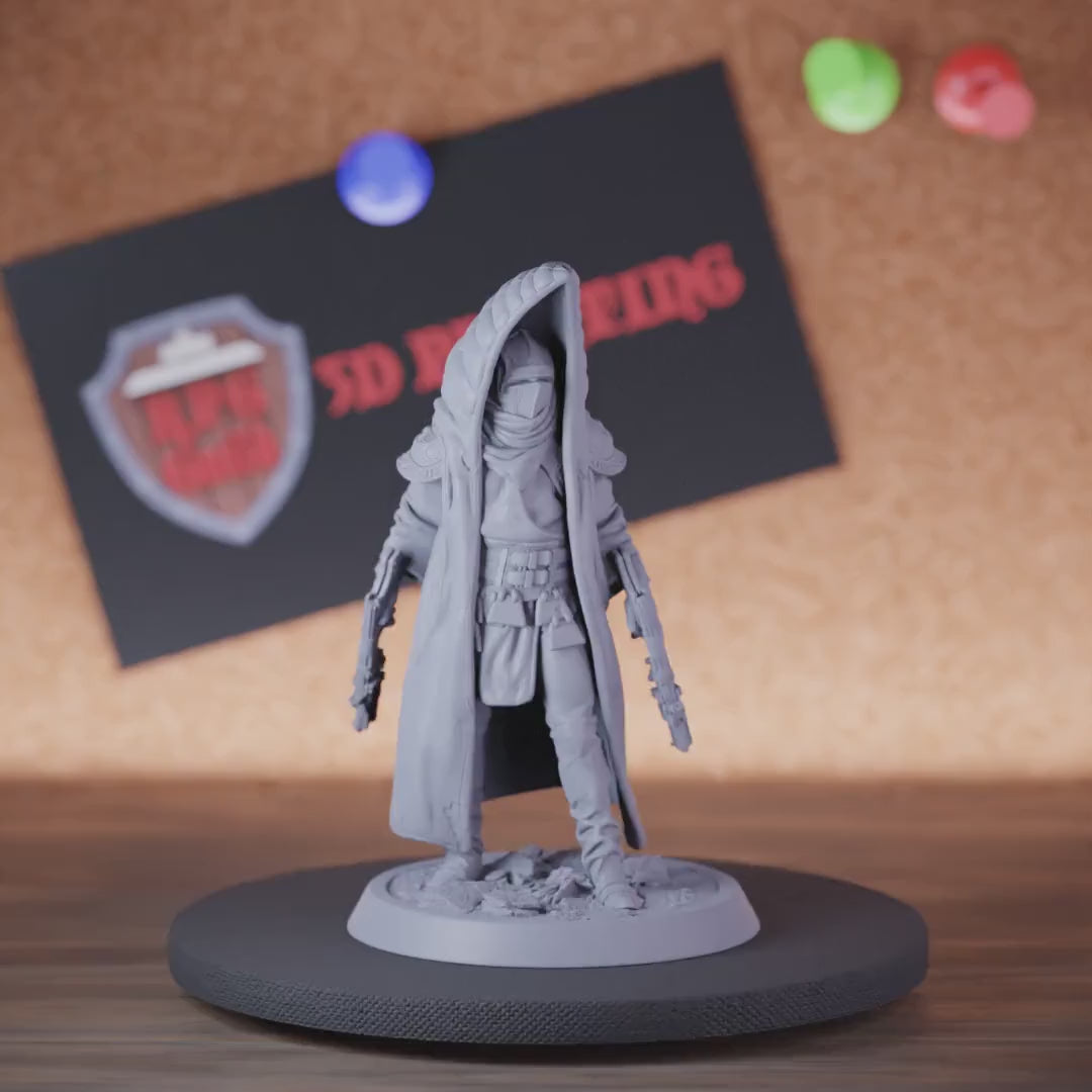 Rogue 5e | DnD Warrior Assasin Gun Miniature