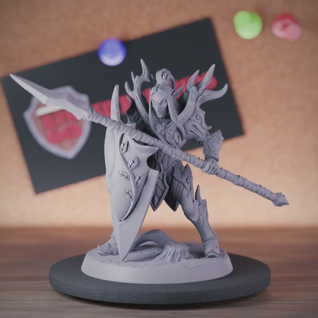 Forest Elf 5e | DnD Elf Infantry Spear Miniature
