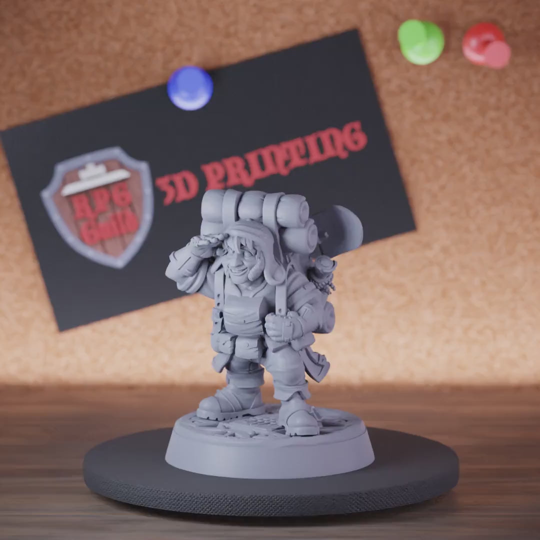Dwarf 5e | DnD Small Traveler Miniature