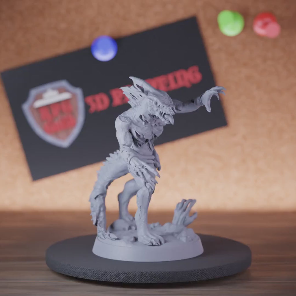Untote 5e | DnD Zombie-Echsenvolk-Miniatur 