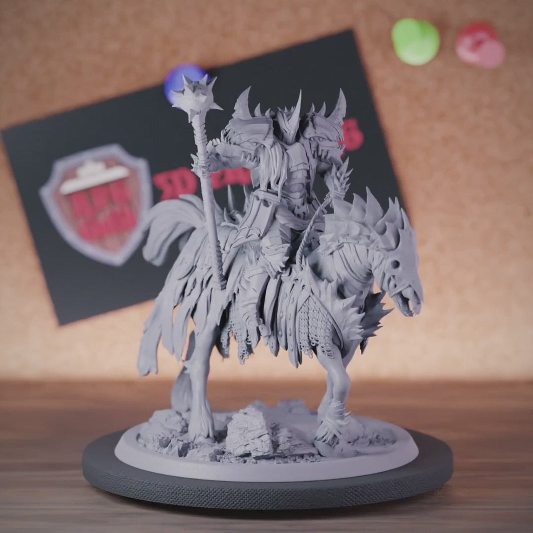 Death Knight 5e | DnD Mauler Boss Horseman Miniature