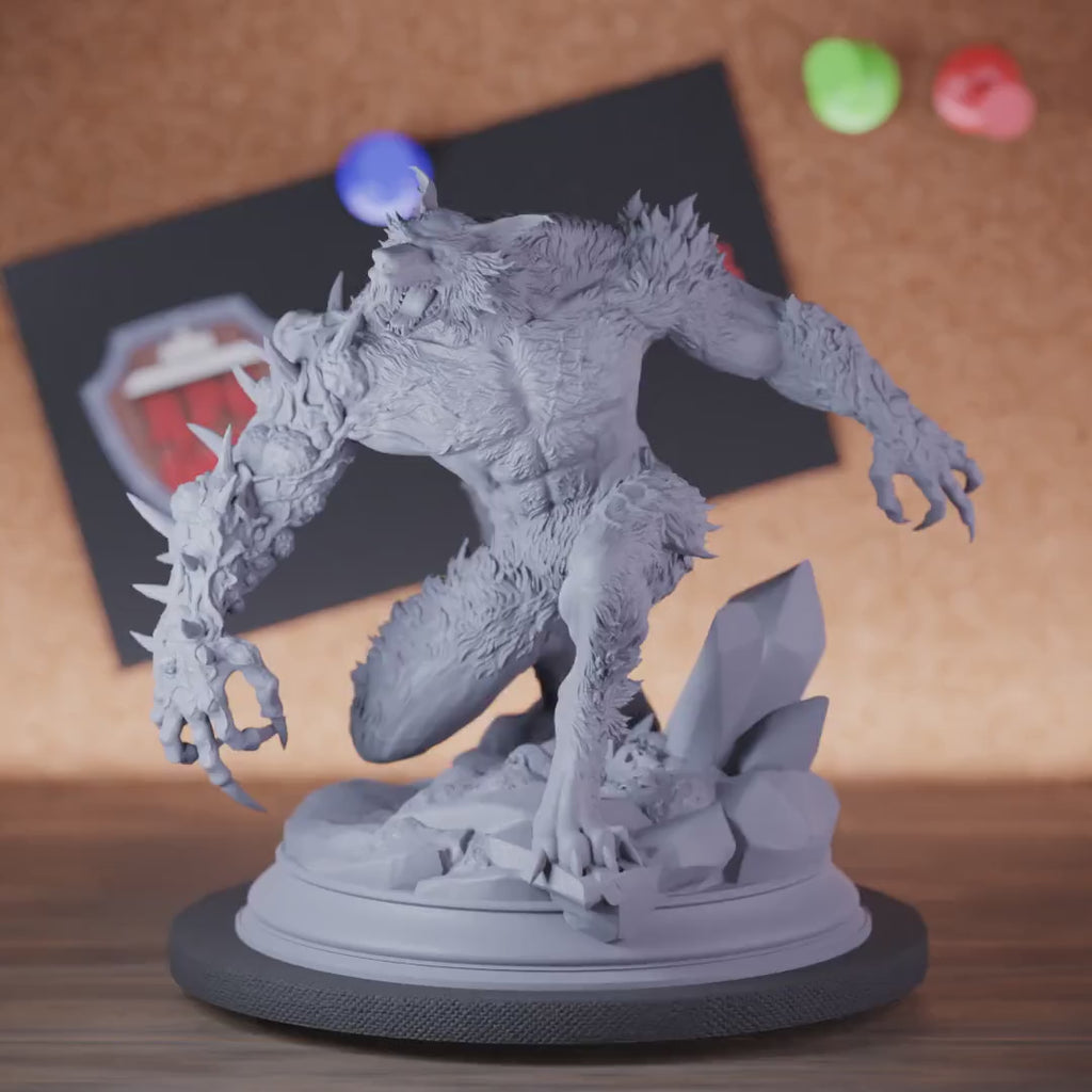 Werewolf 5e | DnD Giant Werewolf Moon Monster Miniature