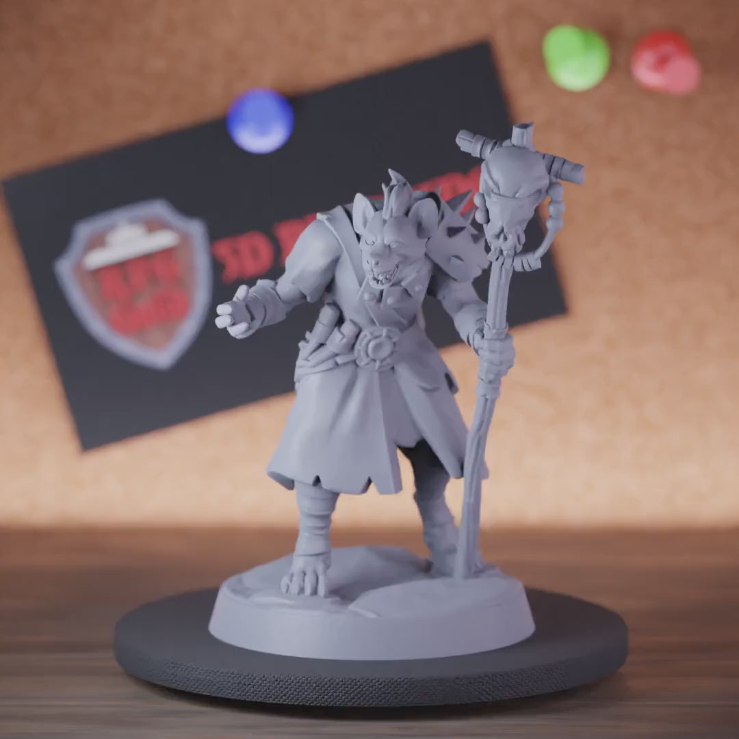 Gnoll 5e | DnD Female Gnoll Monster Shaman Miniature