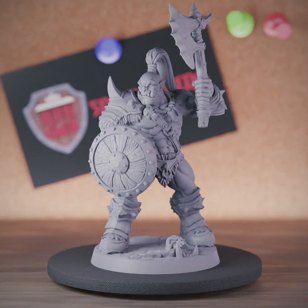 Ork 5e | DnD Ork-Kämpfer-Monsterminiatur 