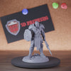 Barbarian 5e | DnD Human Shield Spear Miniature