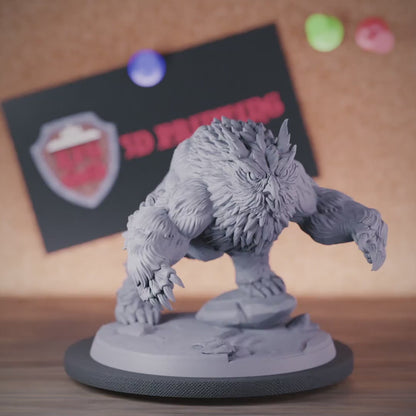 Snowy Owlbear 5e | DnD Owlbear Monster Miniature