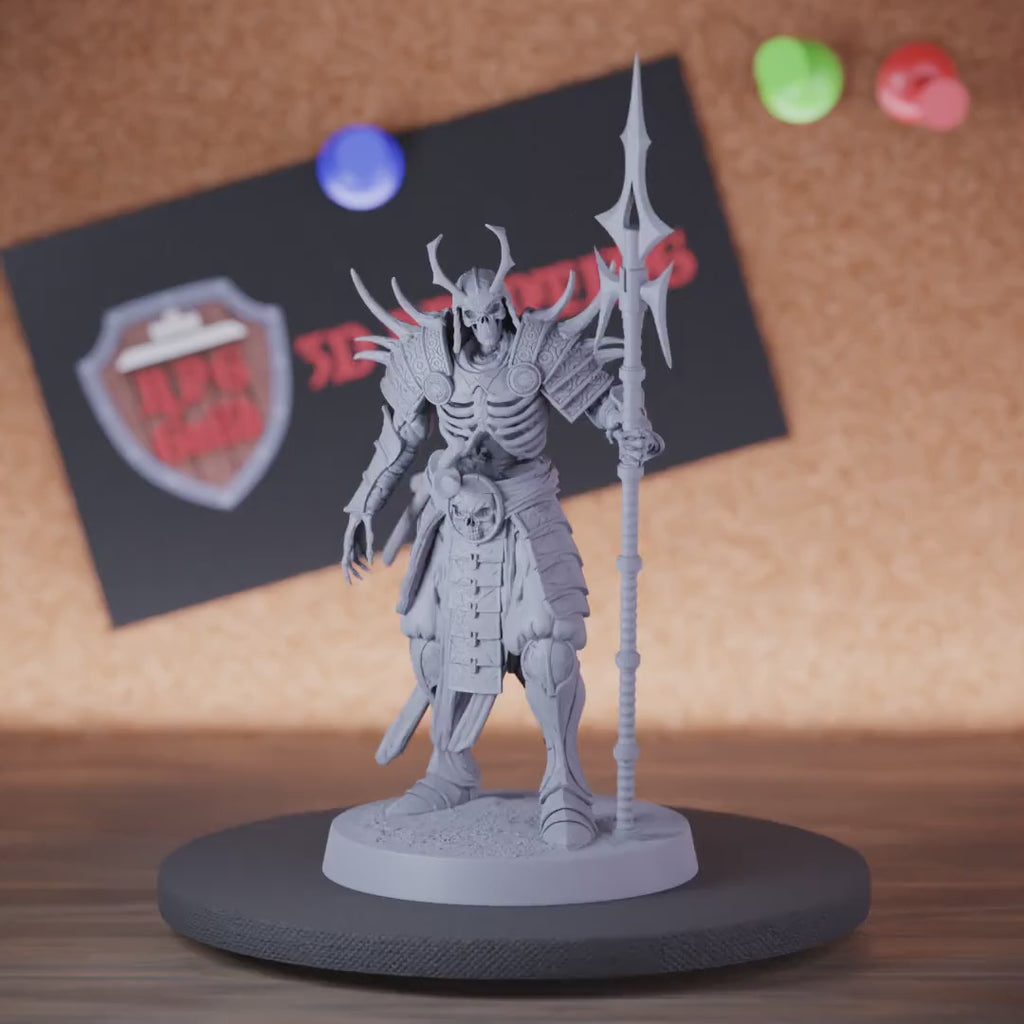 Skeleton 5e | DnD Angry Skeleton Samurai Miniature
