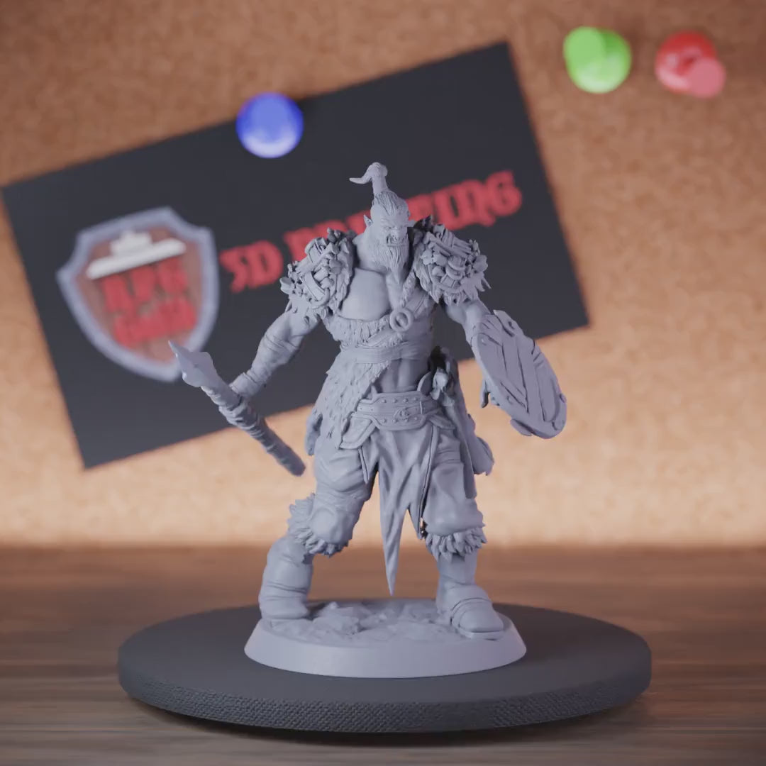 Orc 5e | DnD Orc Soldier Spear Miniature