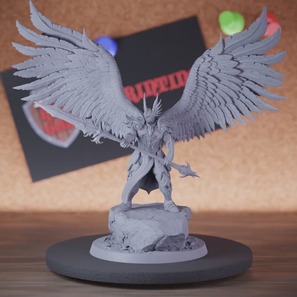Celestial 5e | DnD Celestial Armored Paladin Spear Miniature