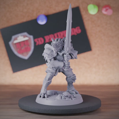 Dragonborn 5e | DnD Dragonborn Barbarian Hero Miniature