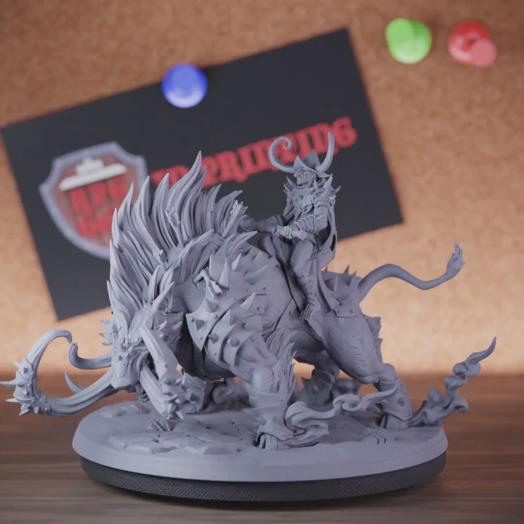 Goblin 5e | DnD Goblin King Rider Defender Miniature