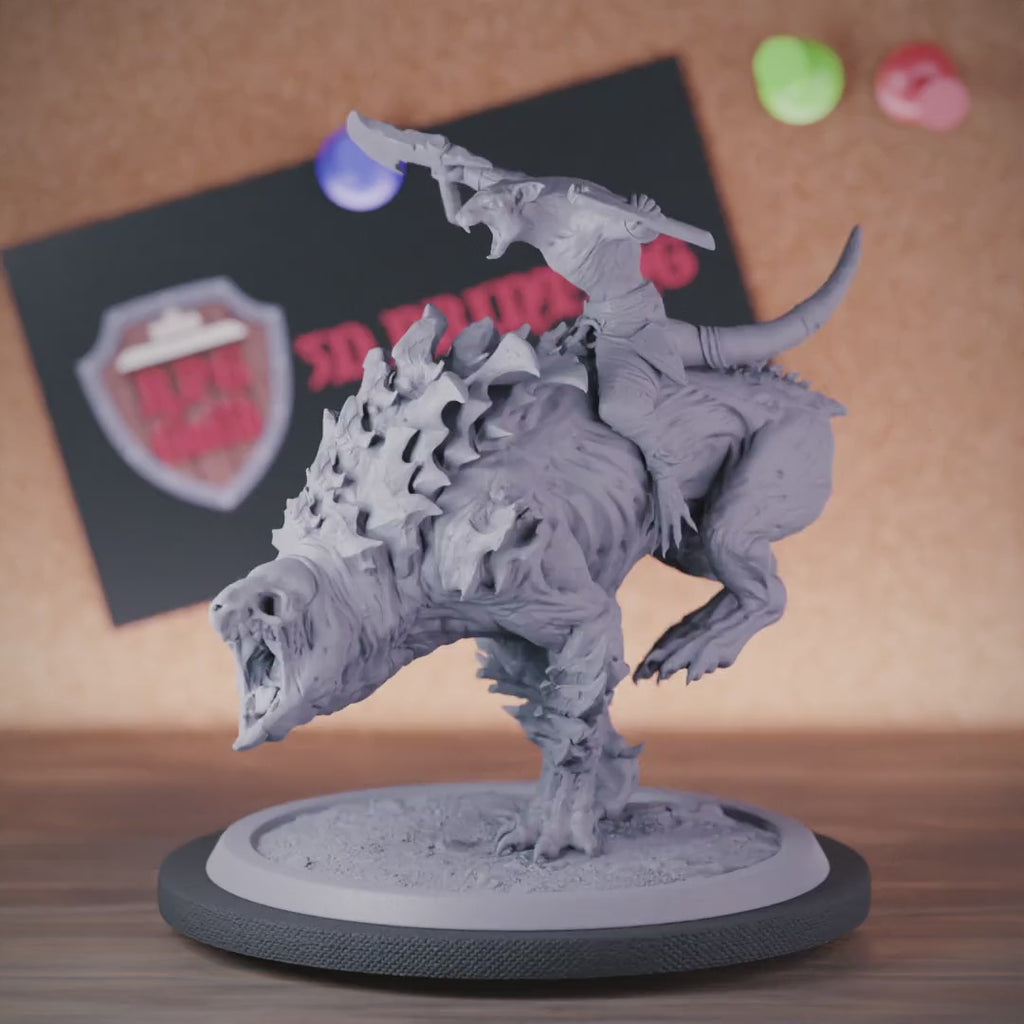 Ratmen 5e | DnD Ratmen Monster Rider Miniature