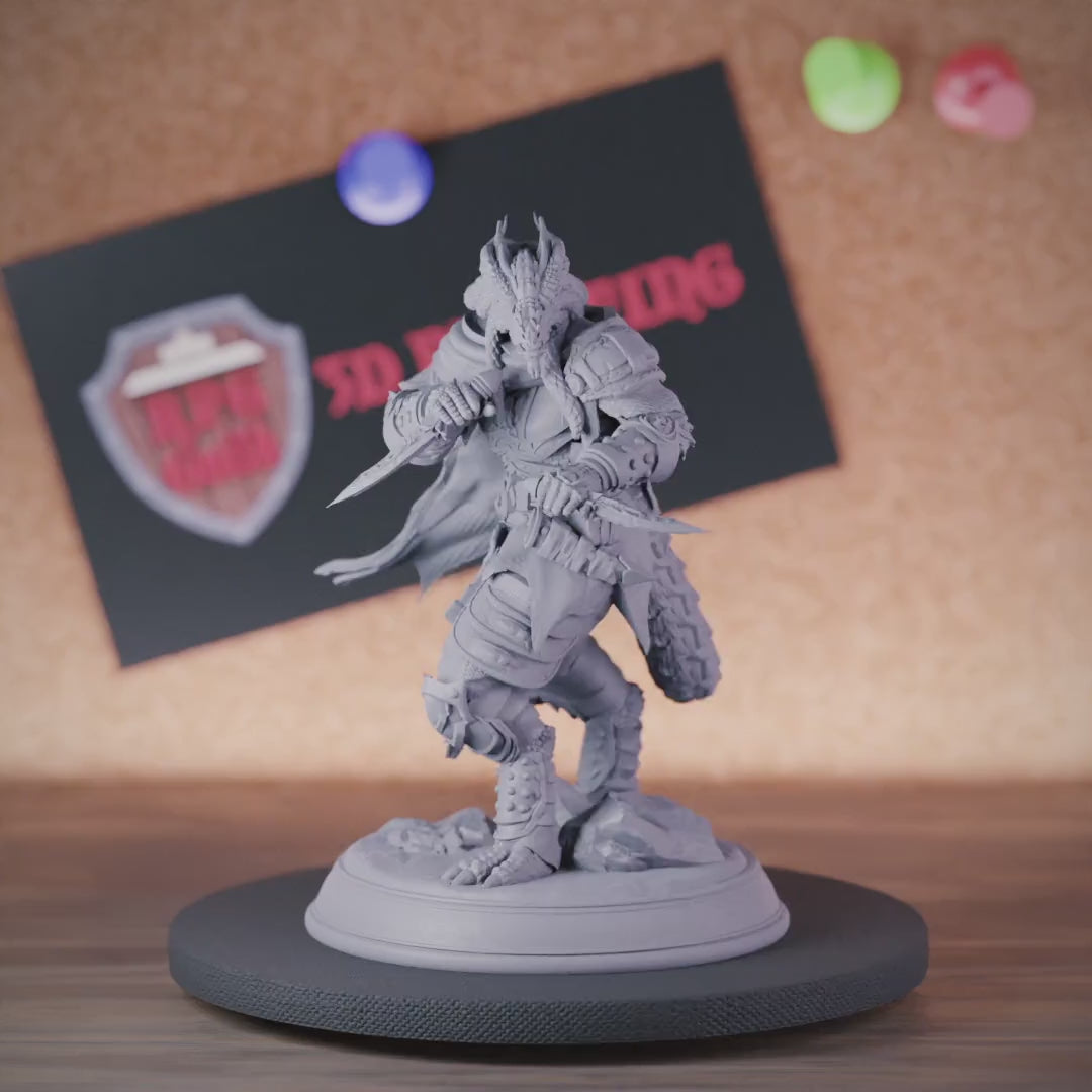 Dragonborn 5e | DnD Dragonborn Rogue Phantom Miniature