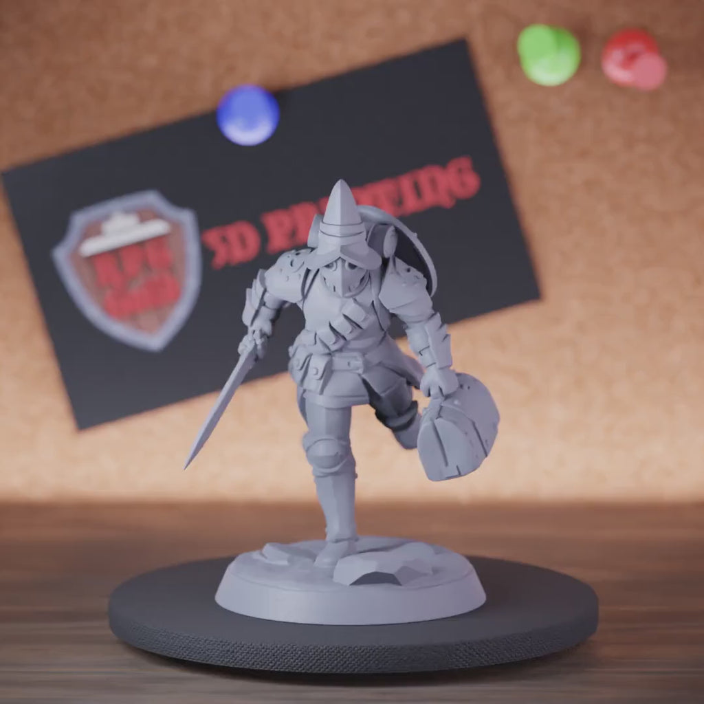 Vanguard 5e | DnD Vanguard Warrior Running Miniature