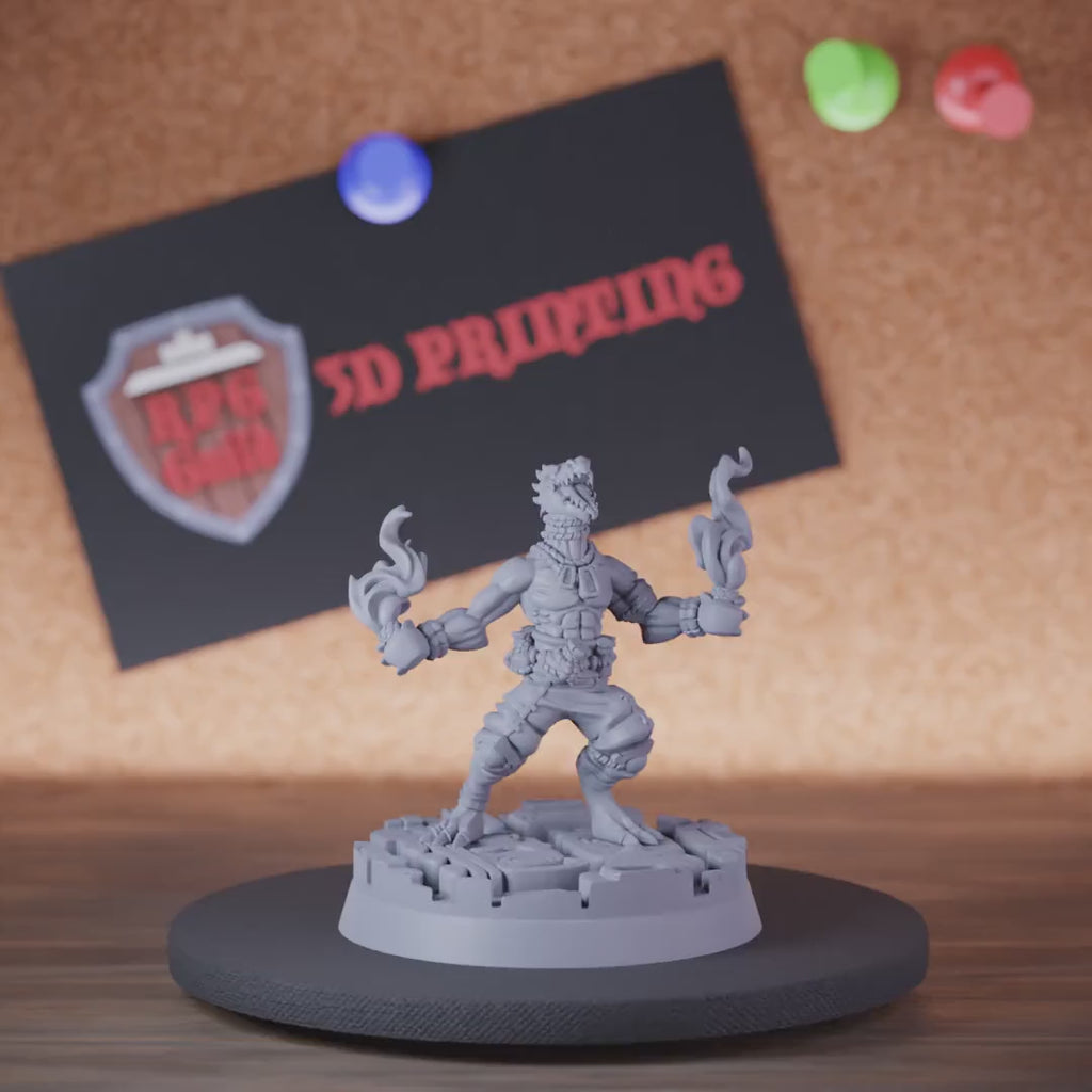 Sorcerer 5e | DnD Lizardfolk Alchemist Miniature