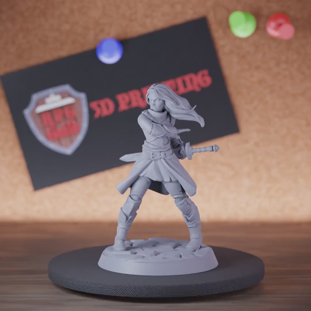 Kämpfer 5e | DnD Ritter Langschwert Miniatur