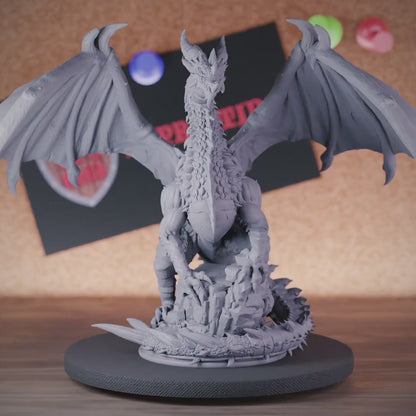 Dragon 5e | DnD Ancient Black Dragon Miniature