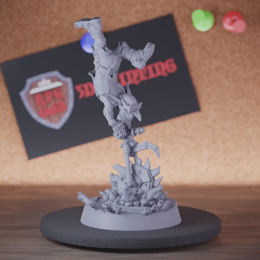 Goblin 5e | DnD Goblin Chainsaw Monster Miniature