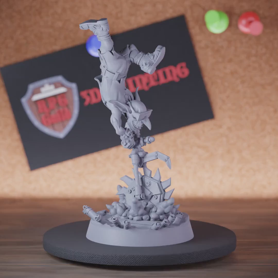 Goblin 5e | DnD Goblin Chainsaw Monster Miniature