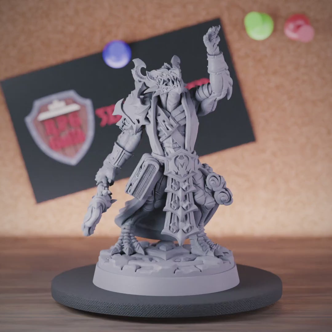 Dragonborn 5e | DnD Wizard Tiamat Cultist Miniature