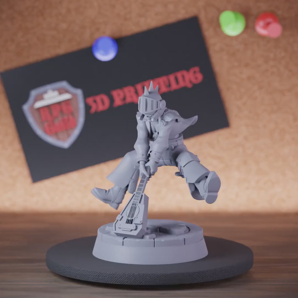 Bard 5e | DnD Warforged Lute Breaker Miniature
