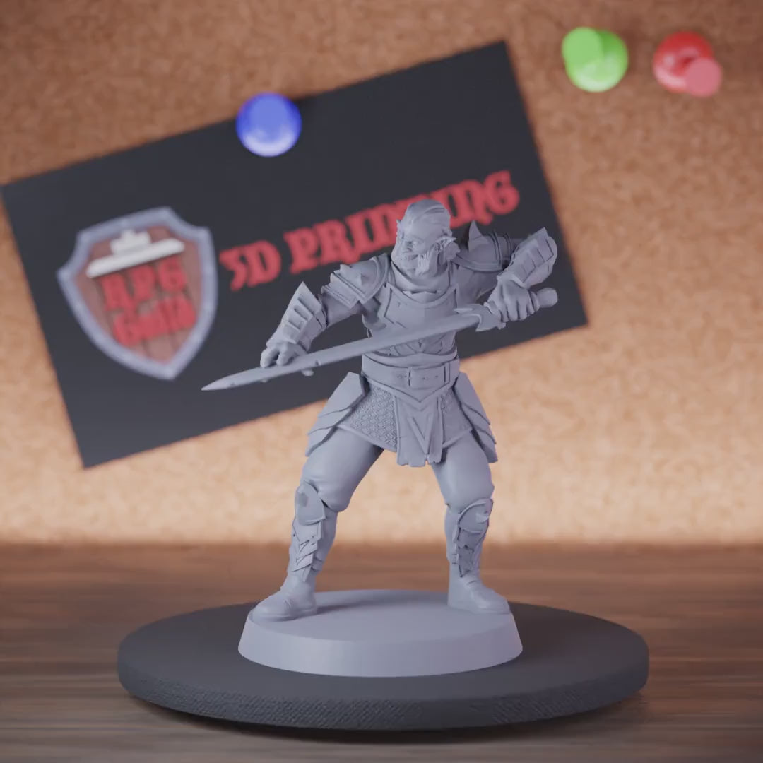 Hobgoblin 5e | DnD Hobgoblin Defender Sword Miniature