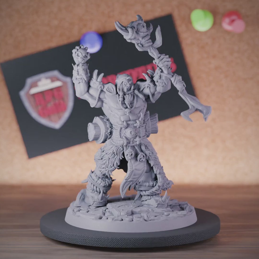 Ork 5e | DnD Ork-Stamm Hexenmeister Schamane Miniatur 