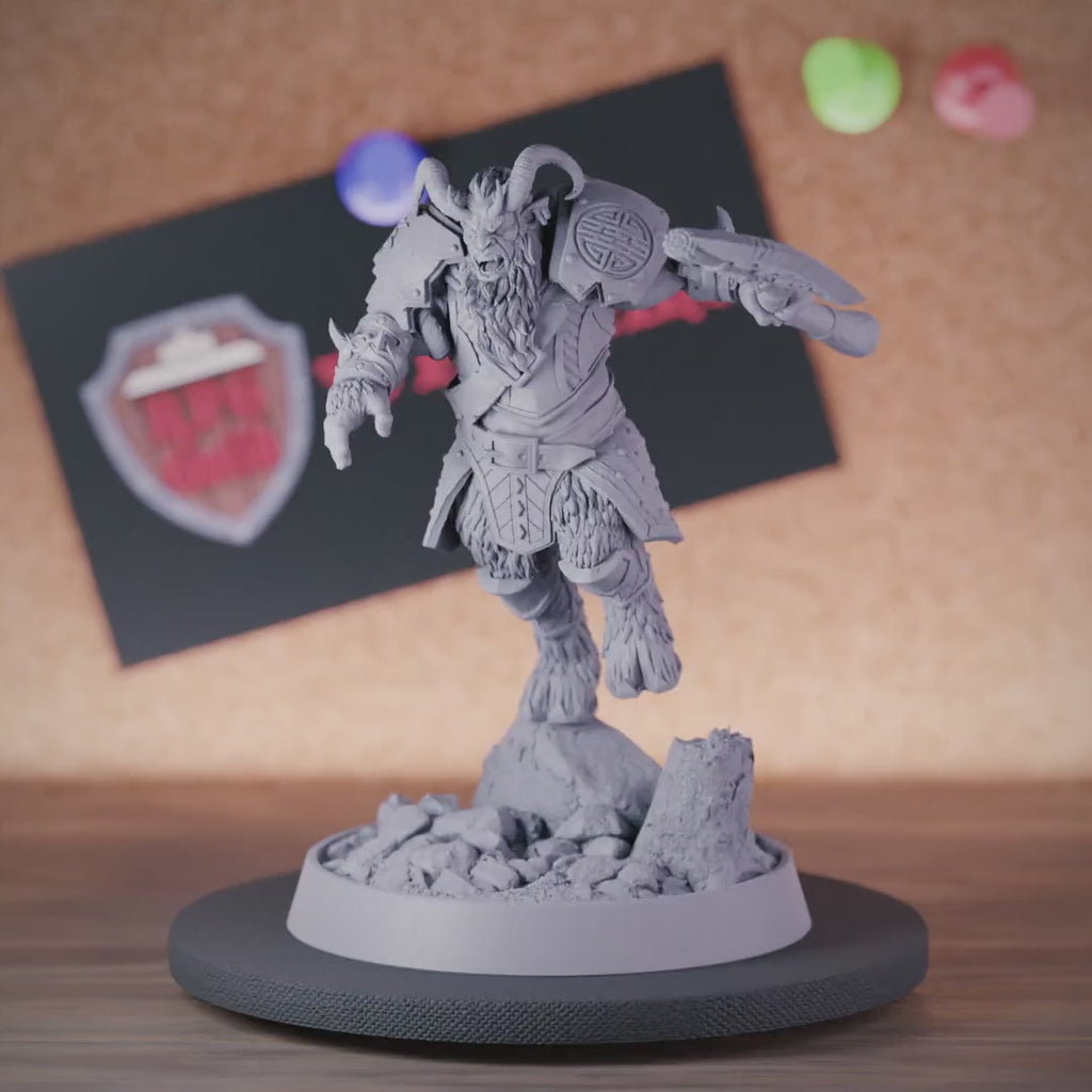 Fey 5e | DnD Fey Satyr Kämpfer Miniatur 