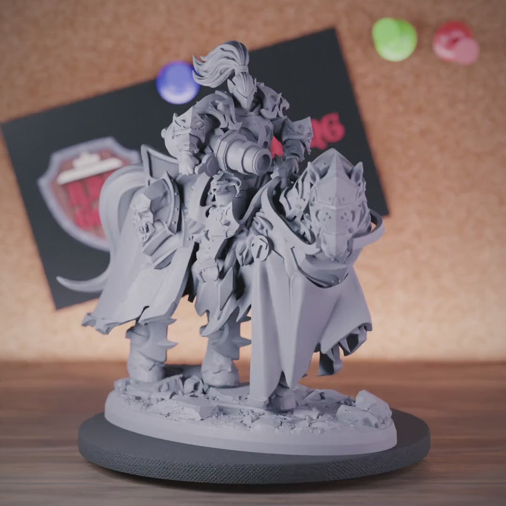 Death Knight 5e | DnD Mounted Cavalier Armored Miniature