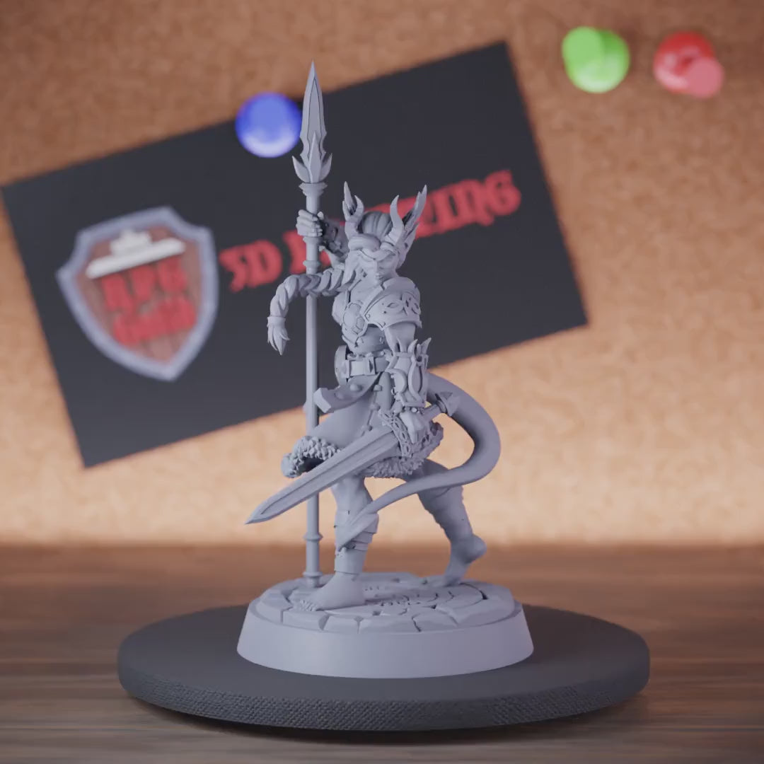 Tiefling 5e | DnD Tiefling Valkyrie Cleric Miniature
