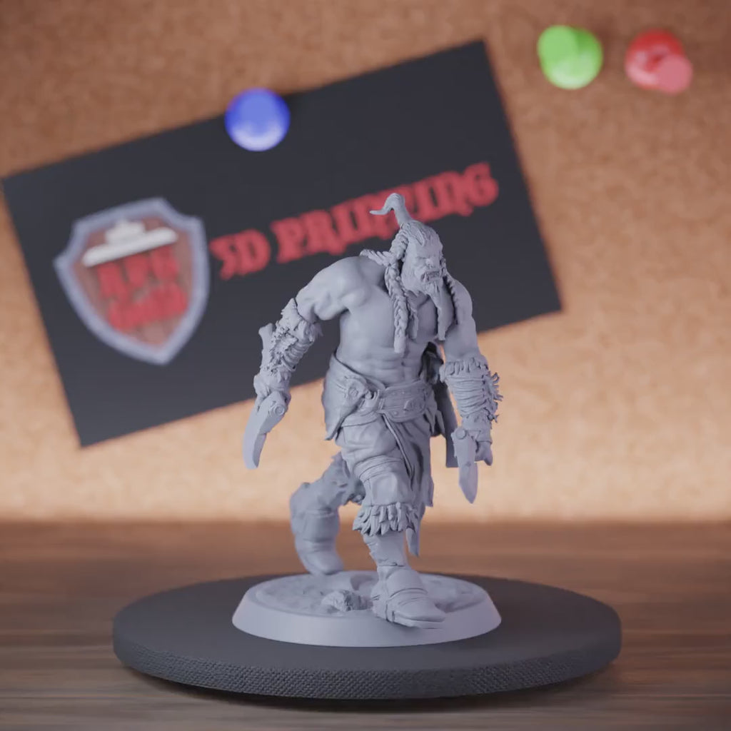 Orc 5e | DnD Orc Barbarian Soldier Miniature