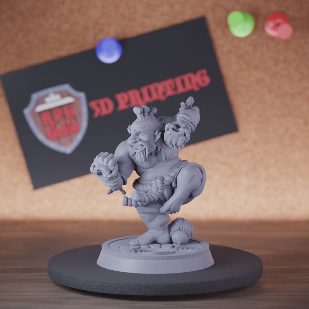 Mönch 5e | DnD Zwergenmönch Brom Fist Miniatur
