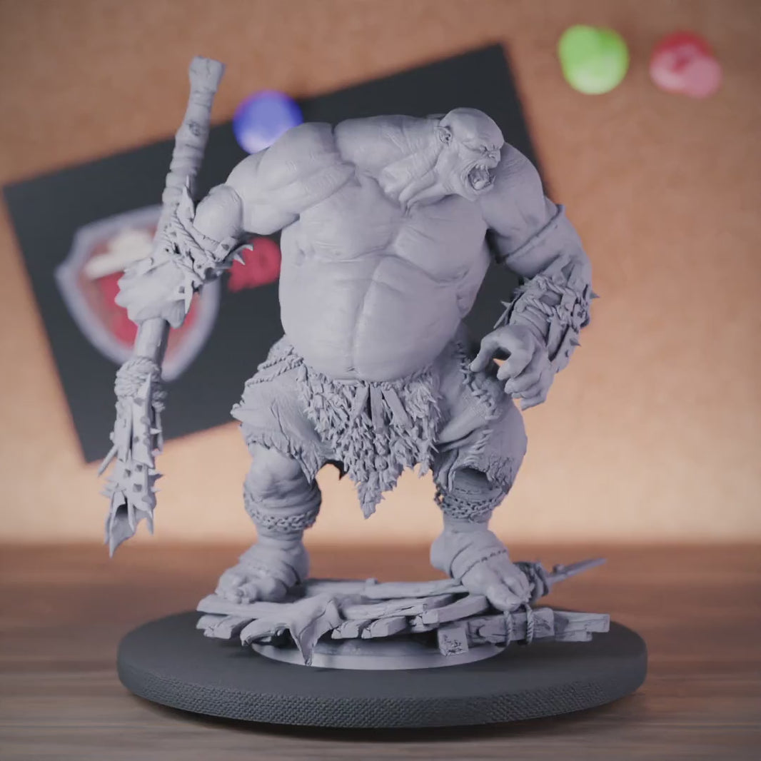 Ogre 5e | DnD Giant Ogre Tribe Warrior Miniature