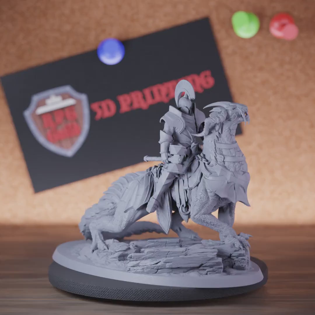 Knight 5e | DnD Knight Defender Drake Rider Miniature