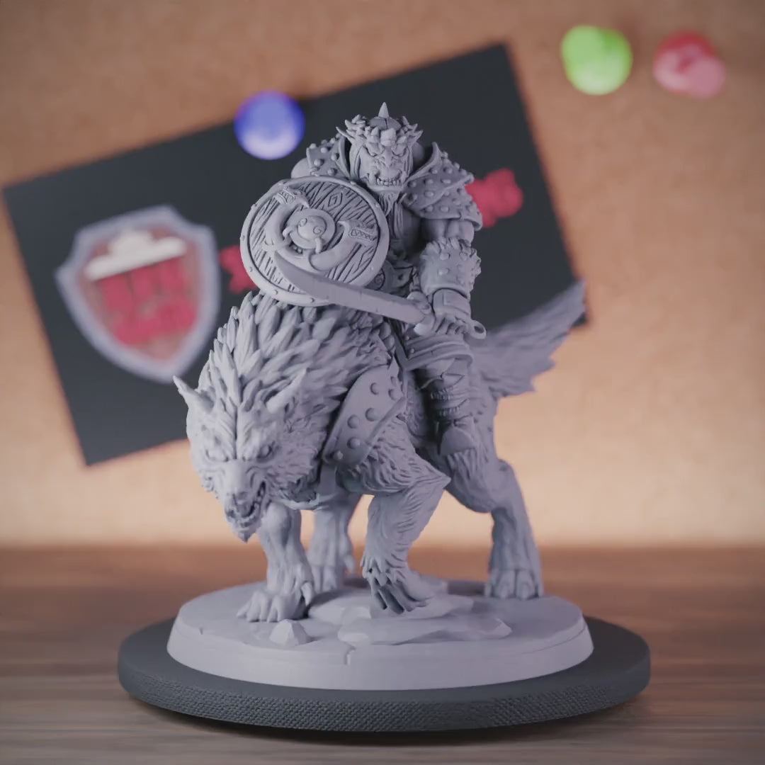 Orc 5e | DnD Orc Rider Champion Miniature