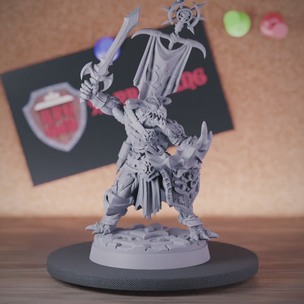 Dragonborn 5e | DnD Dragonborn Warrior Sword Monster Miniature