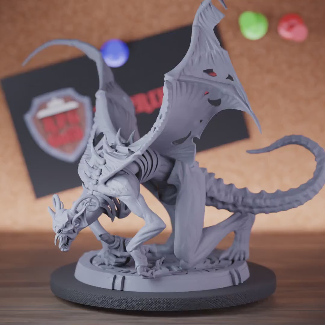 Demon 5e | DnD Demon Nightmare Winged Monster Miniature