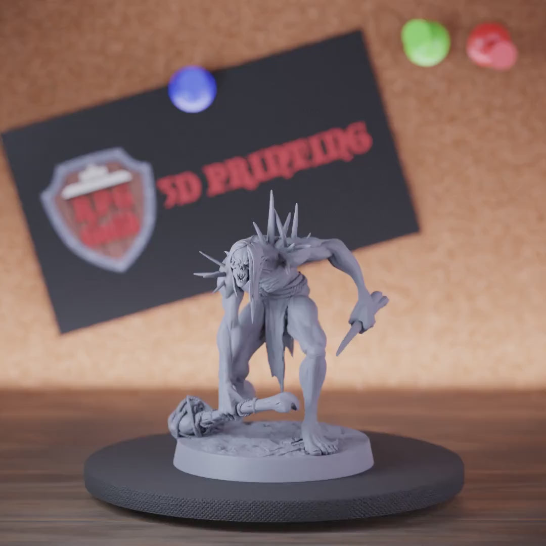 Ghoul 5e | DnD Savage Ghoul Dual Weapon Miniature