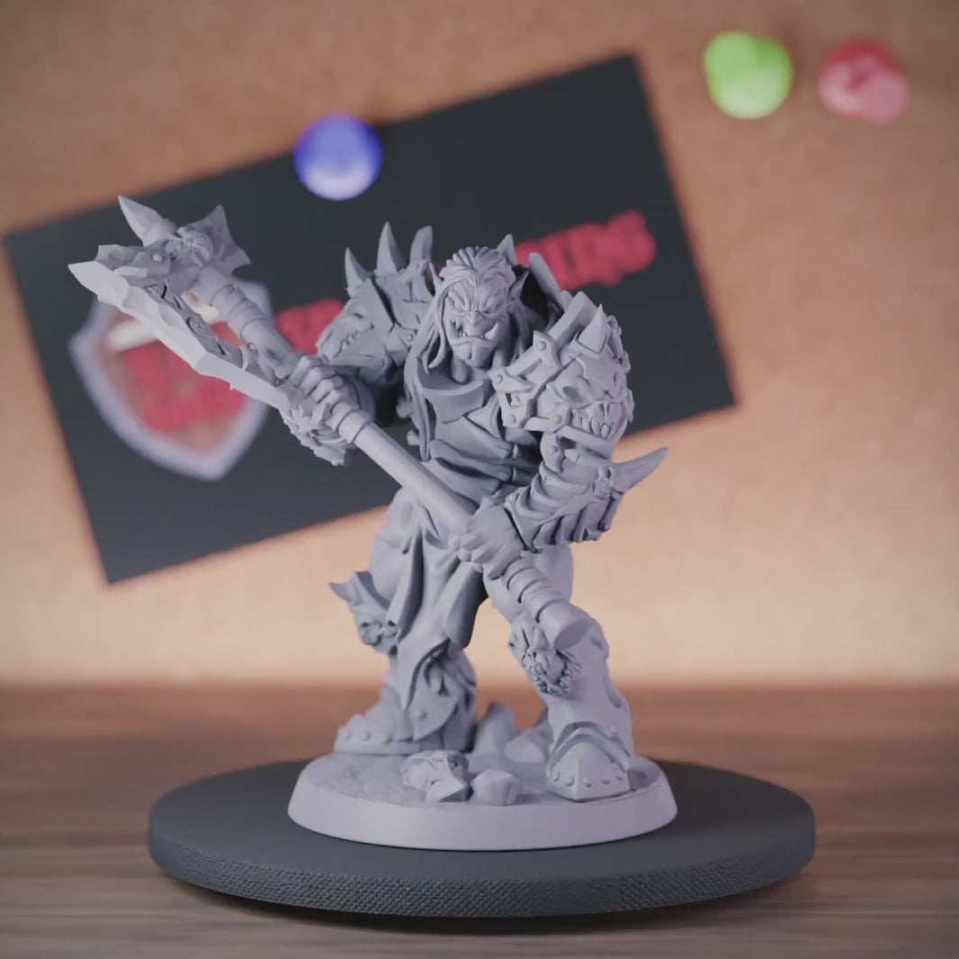 Orc 5e | DnD Orc Warrior Frostmetal Tribe Miniature