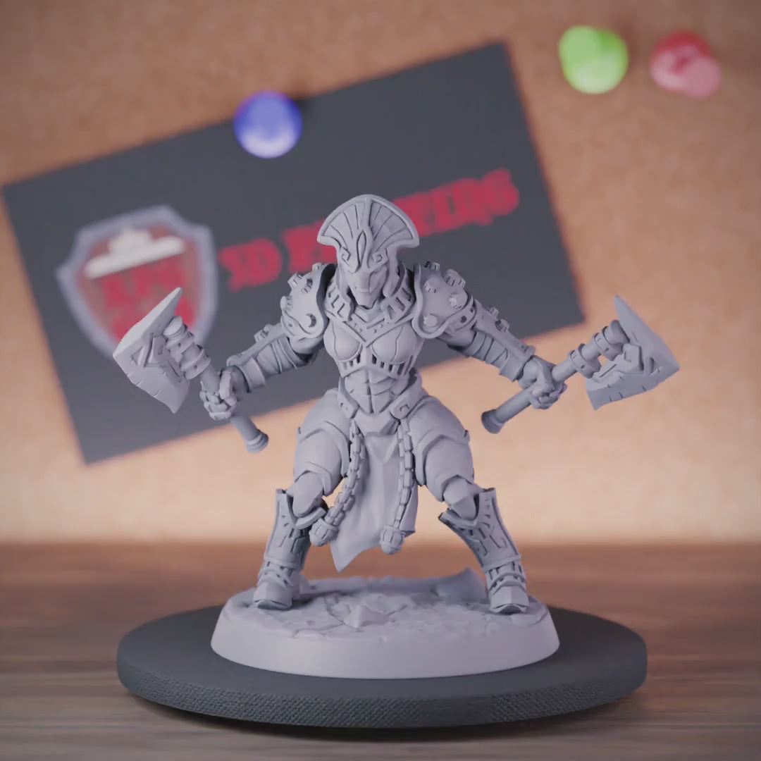 Warforged 5e | DnD Female Warforged Warrior Miniature