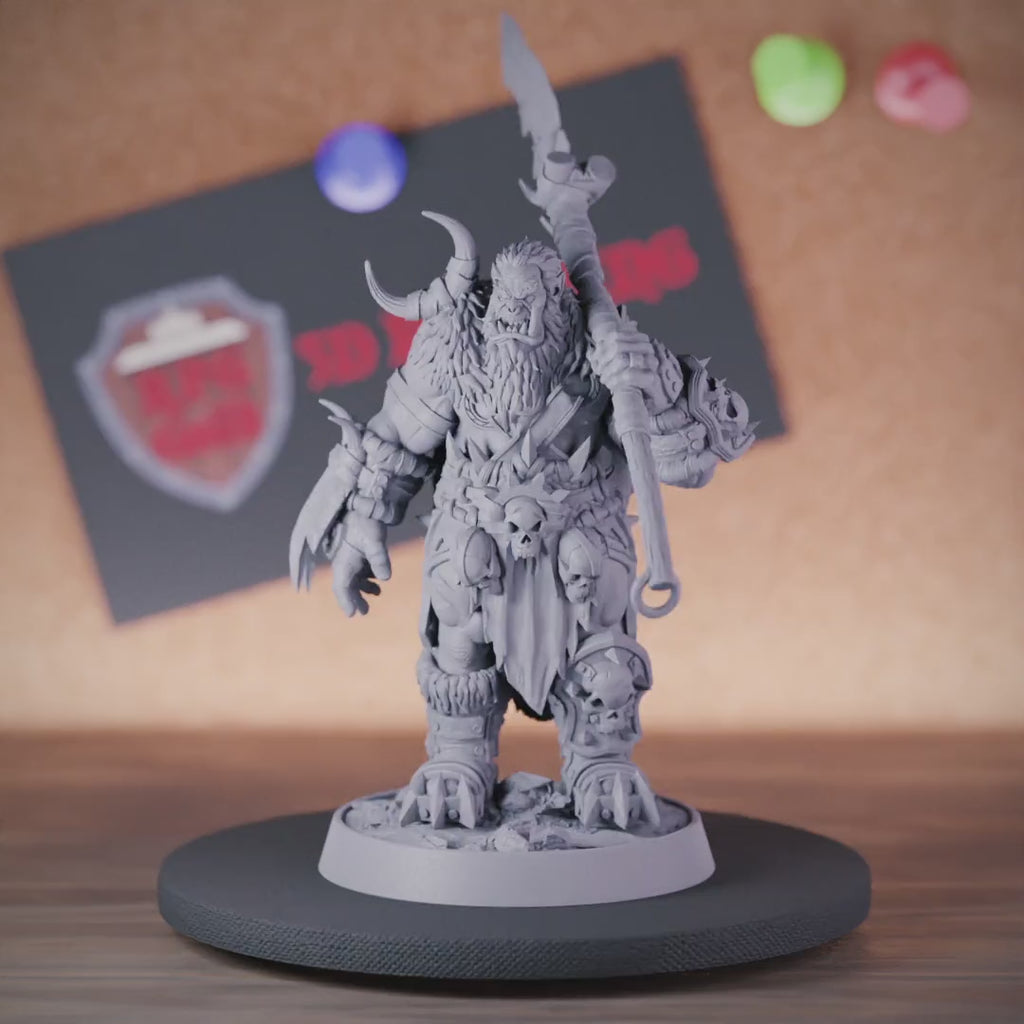 Ork 5e | DnD Ork-Krieger Speerkämpfer Miniatur 
