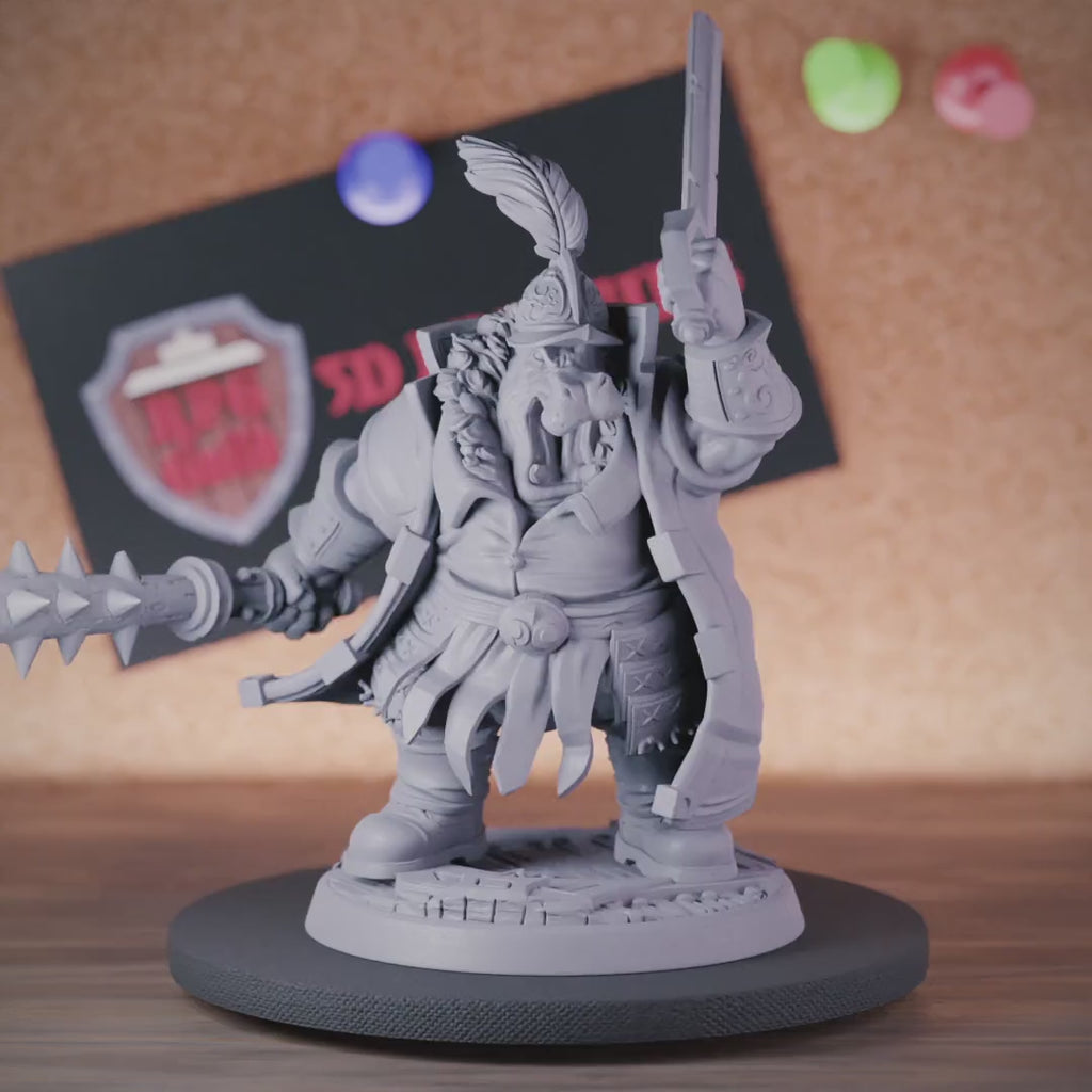 Giff 5e | DnD Kämpfer Krieger Miniatur 